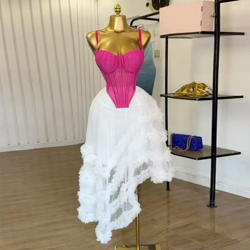 Conjunto de Vestido para Mujer - Crop Top Crochet reseña y precio