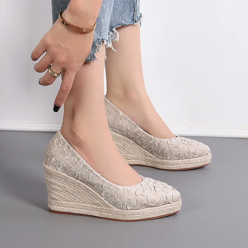 Zapatos de Plataforma con Tacó - Wedge Espadrille Women reseña y precio