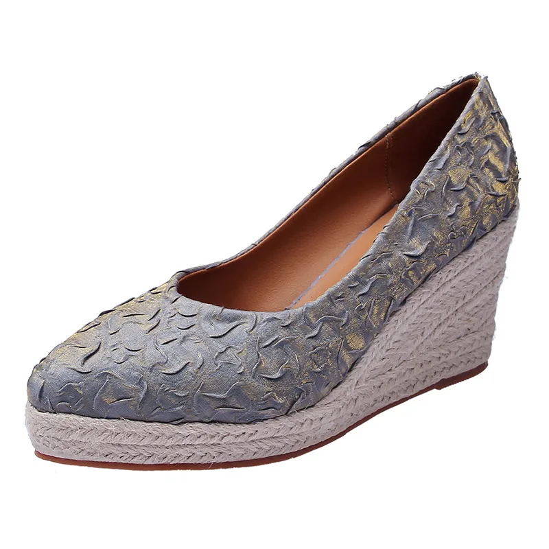 Zapatos de Plataforma con Tacó - Wedge Espadrille Women reseña y precio
